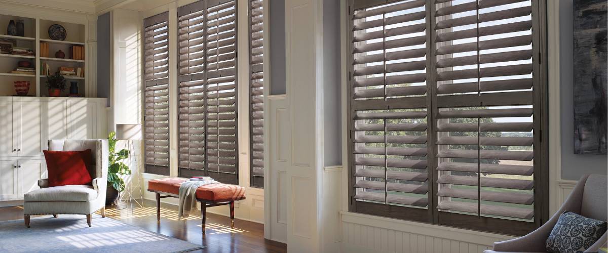 Hunter Douglas shutters near South Surrey, B.C.