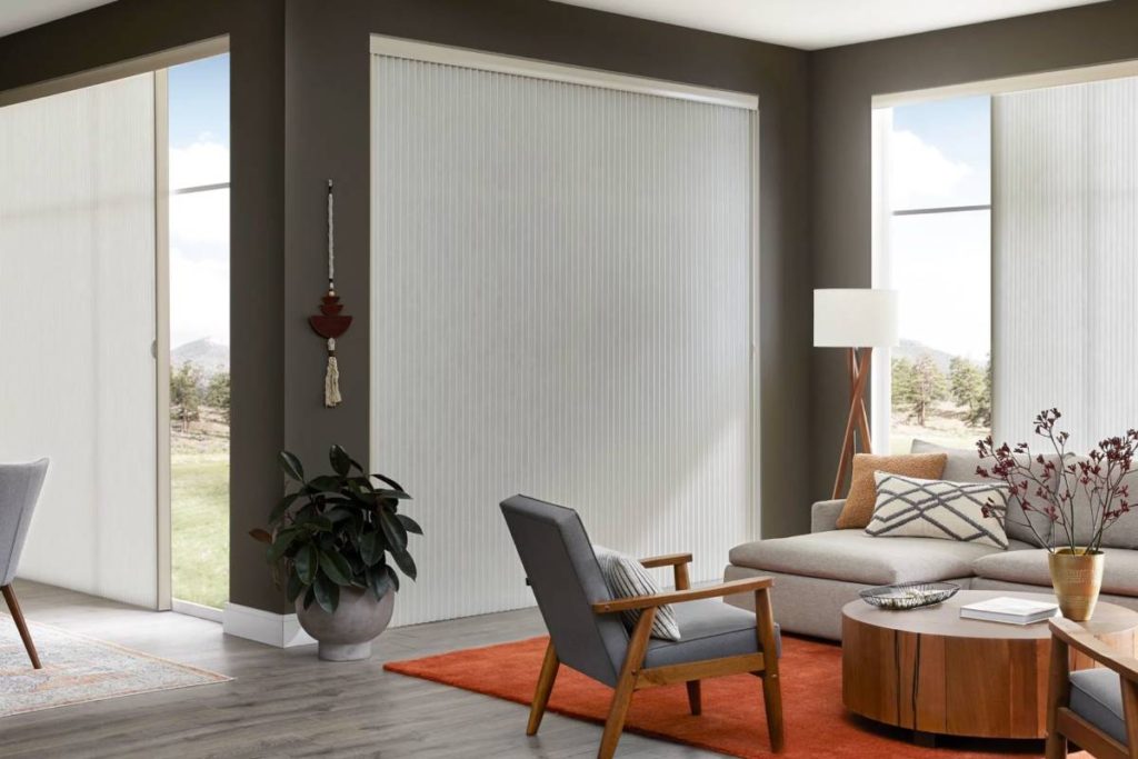 Alta® shades in a living room